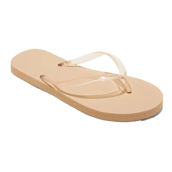 Shade & Shore Sydney Women's Tan Thong Strap Flip Flop Sandals -- Size 8 - Picture 1 of 8